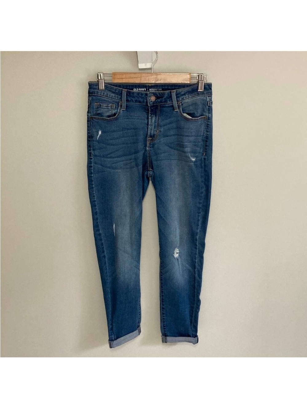 Old Navy slightly distressed skinny jeans